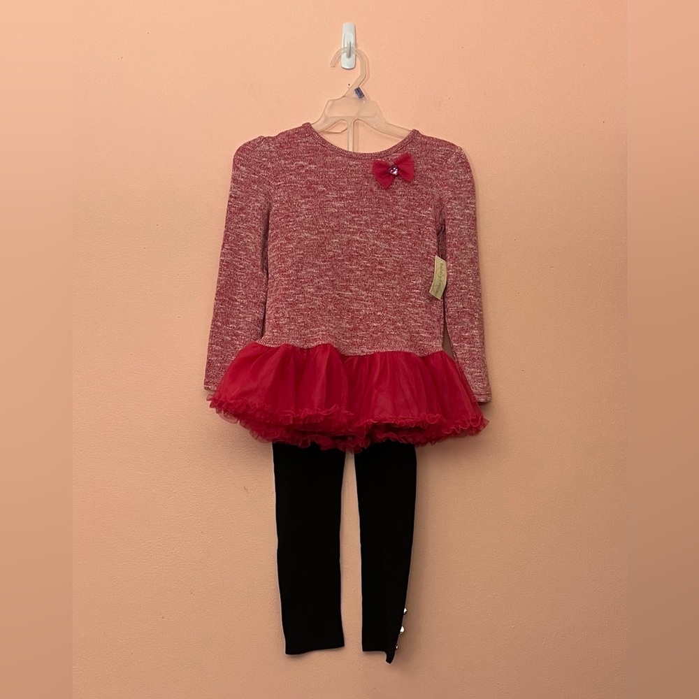 NWT Bobbie Brooks Girls XS (4/5) Pink Outfit